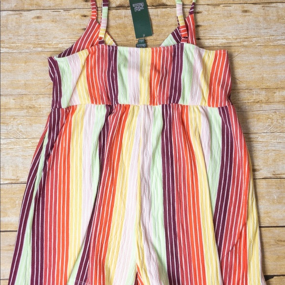 Wild Fable Romper Striped Multicolor Large - Picture 3 of 7